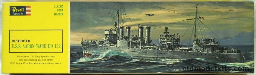 Revell 1/240 USS Aaron Ward DD-132 Destroyer, H427-229 plastic model kit